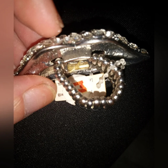 cubic zirconia adjustable lips ring - Picture 5 of 7